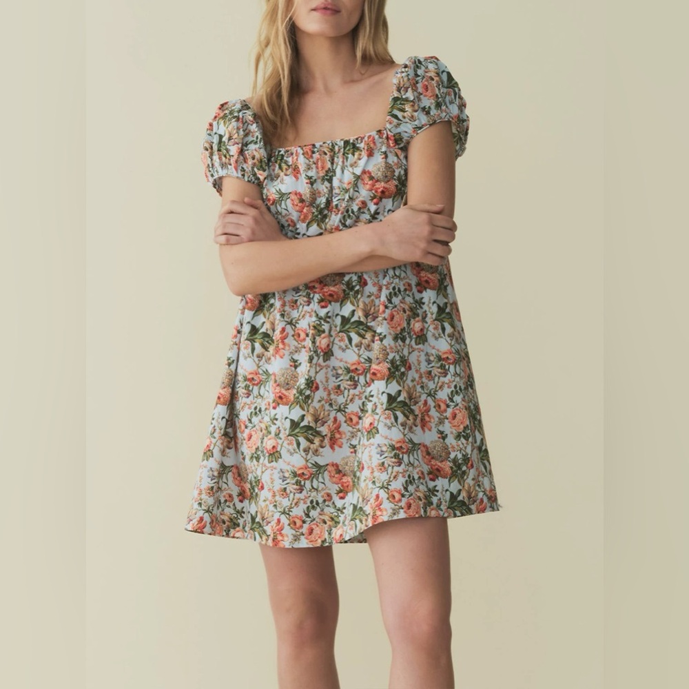 Doen Julie floral-print minidress NWOT